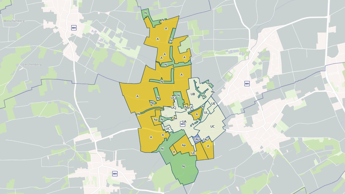 Aperçu cartographique de Landser, centré sur la commune
