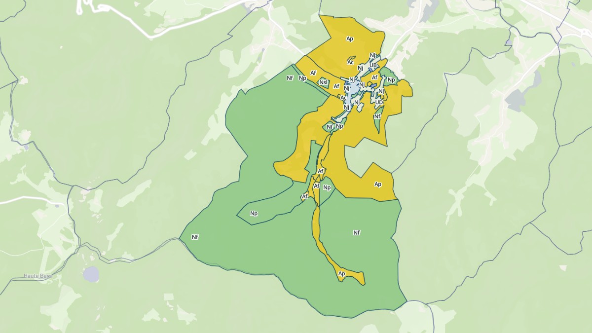 Aperçu cartographique de Mollau, centré sur la commune