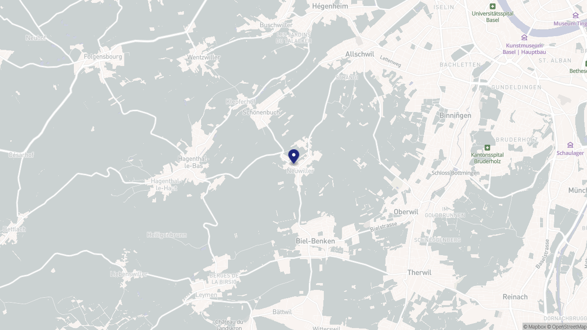 Aperçu cartographique de Neuwiller, centré sur la commune