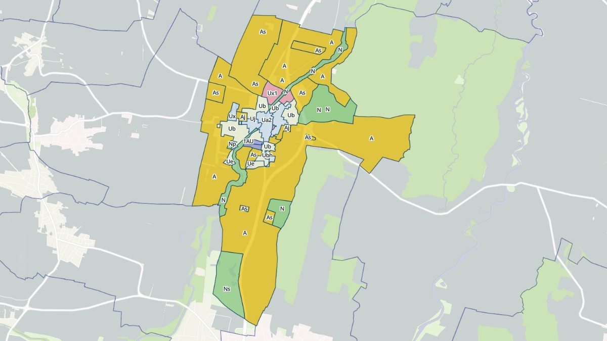 Aperçu cartographique de Ostheim, centré sur la commune