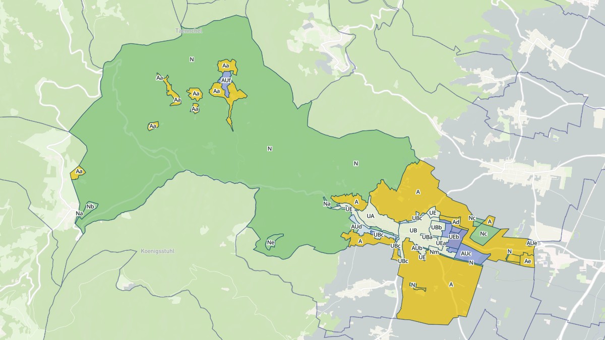 Aperçu cartographique de Ribeauvillé, centré sur la commune