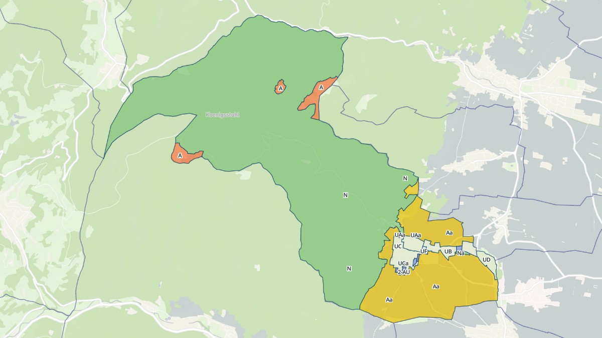 Aperçu cartographique de Riquewihr, centré sur la commune