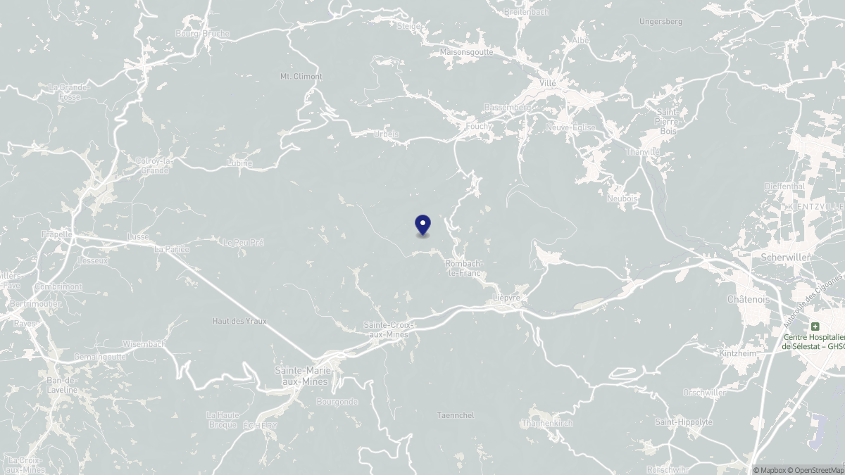 Aperçu cartographique de Rombach-le-Franc, centré sur la commune