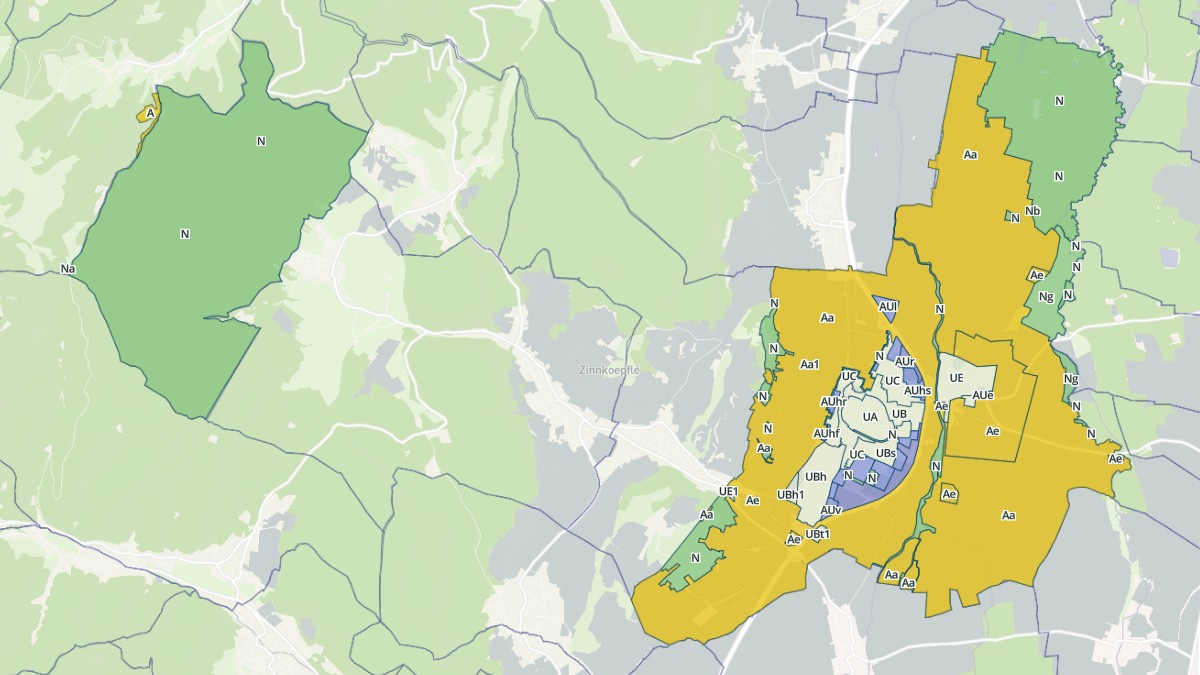Aperçu cartographique de Rouffach, centré sur la commune