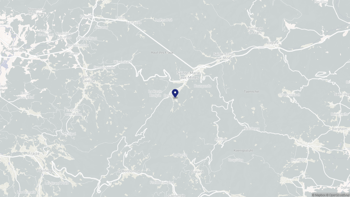 Aperçu cartographique de Sainte-Marie-aux-Mines, centré sur la commune
