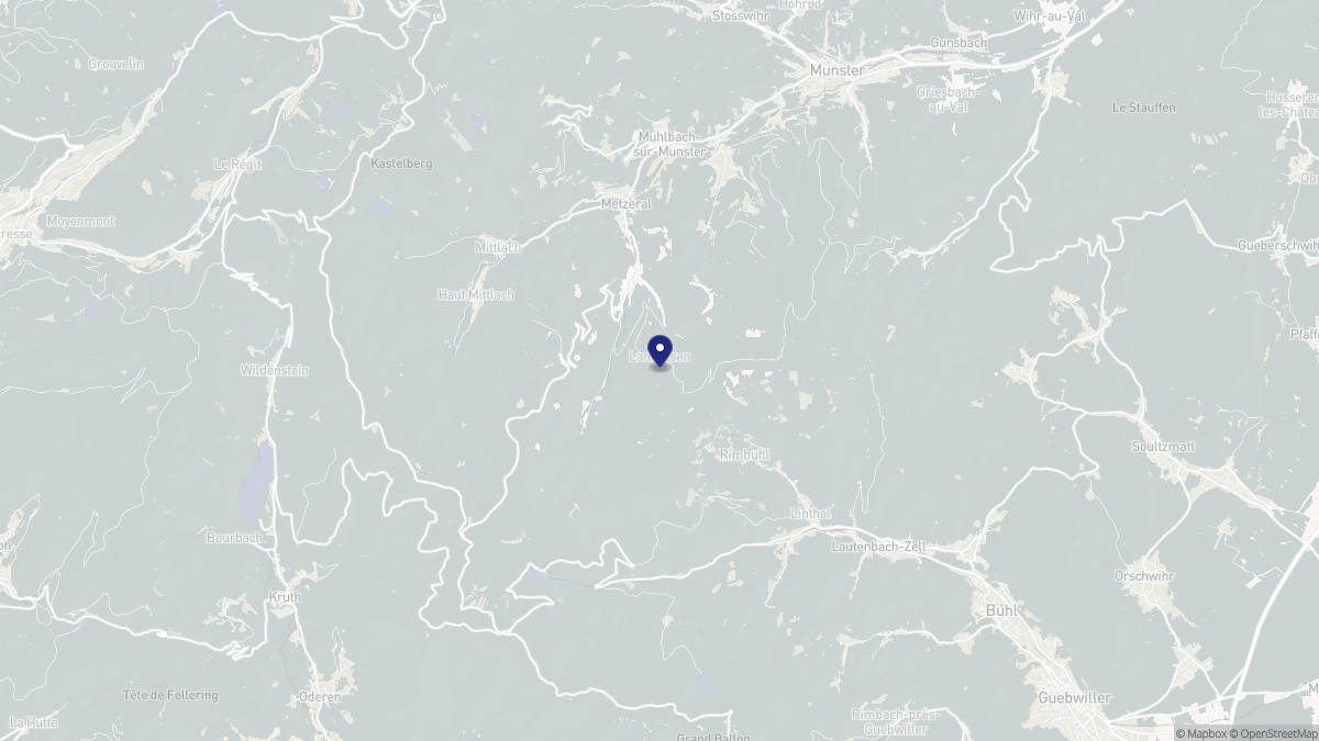 Aperçu cartographique de Sondernach, centré sur la commune
