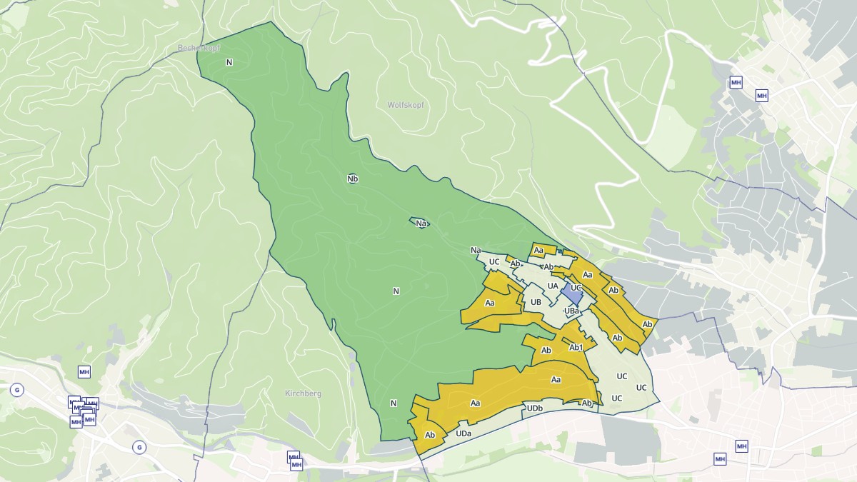 Aperçu cartographique de Steinbach, centré sur la commune