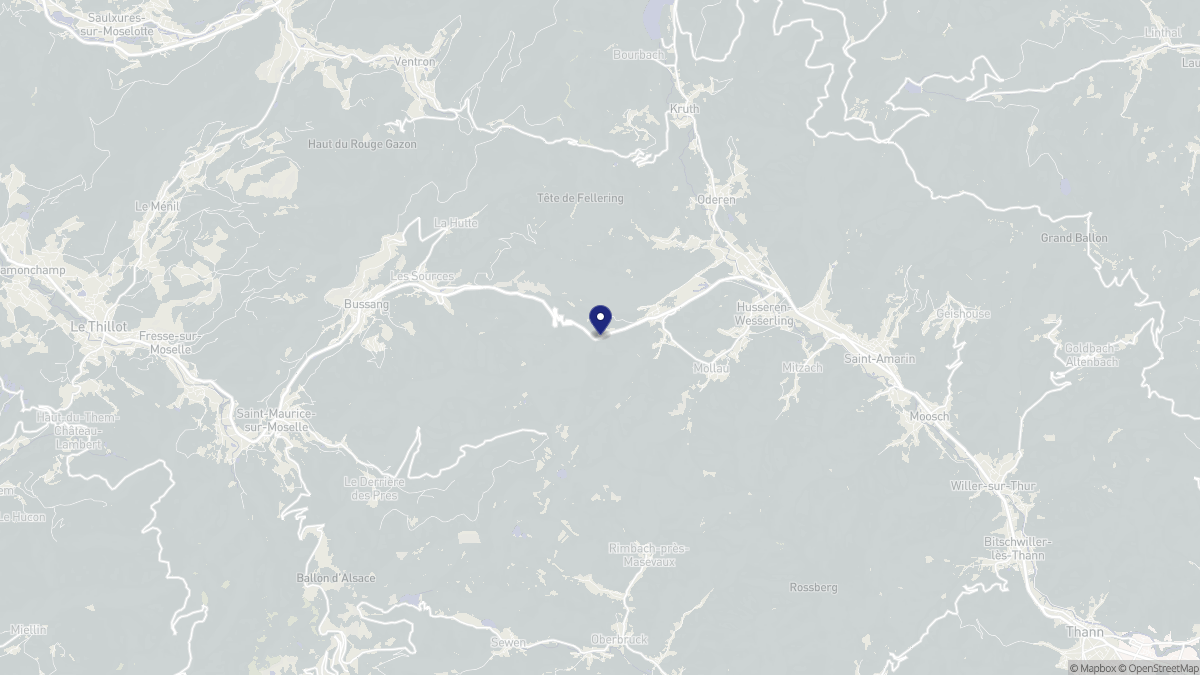 Aperçu cartographique de Urbès, centré sur la commune