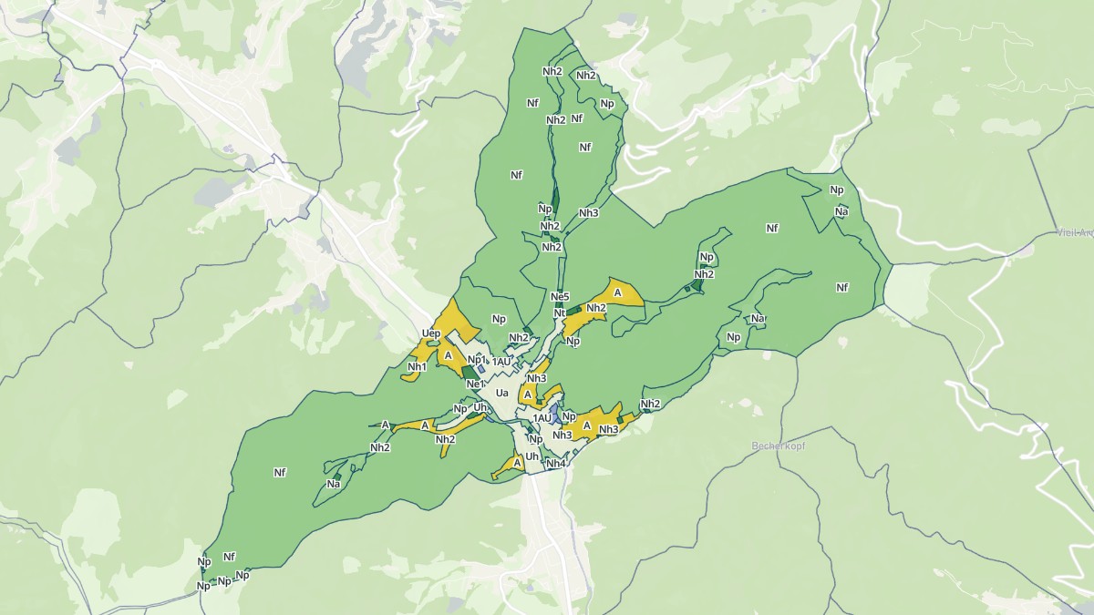 Aperçu cartographique de Willer-sur-Thur, centré sur la commune