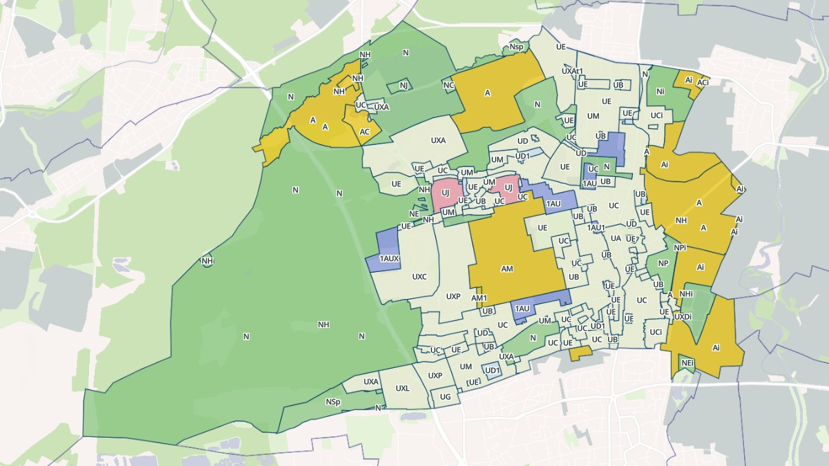 Aperçu cartographique de Wittenheim, centré sur la commune