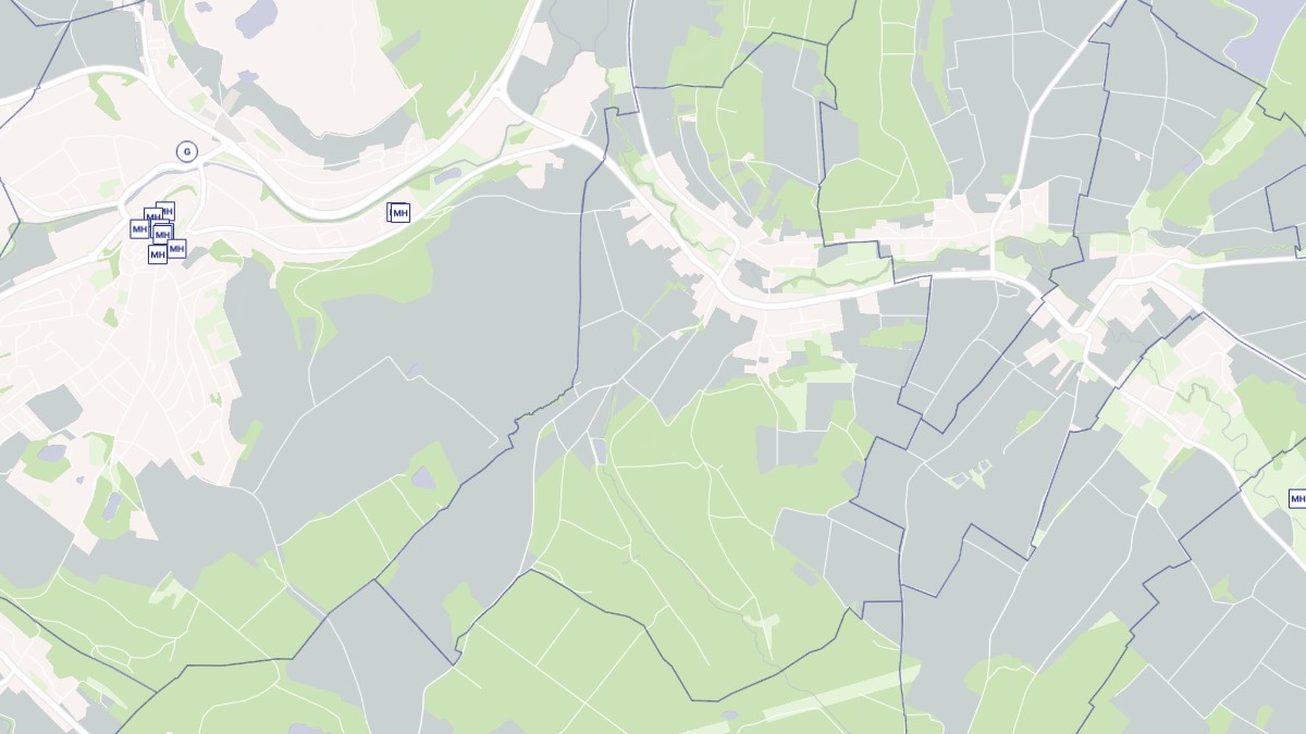 Aperçu cartographique de Wittersdorf, centré sur la commune