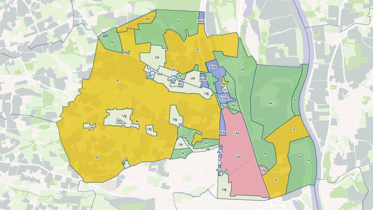 Aperçu cartographique de Arnas, centré sur la commune