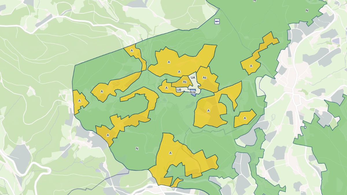 Aperçu cartographique de Azolette, centré sur la commune