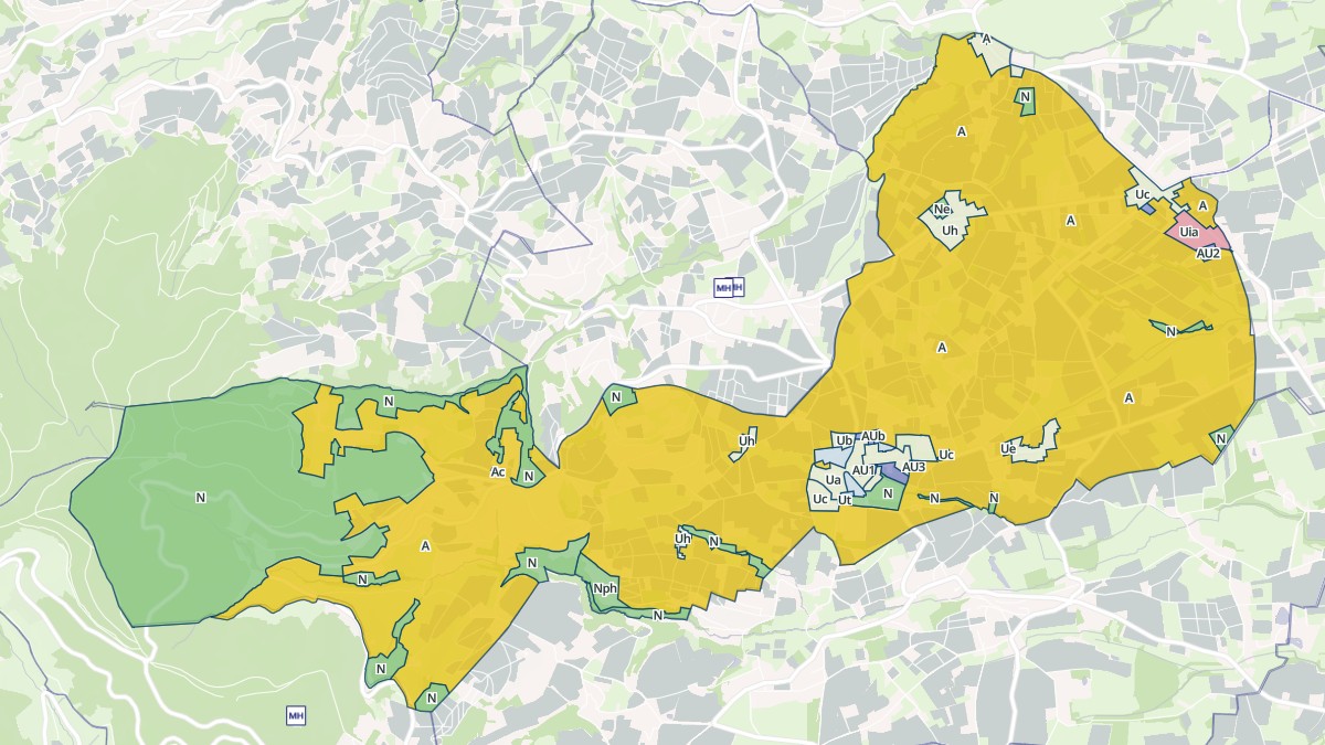 Aperçu cartographique de Blacé, centré sur la commune