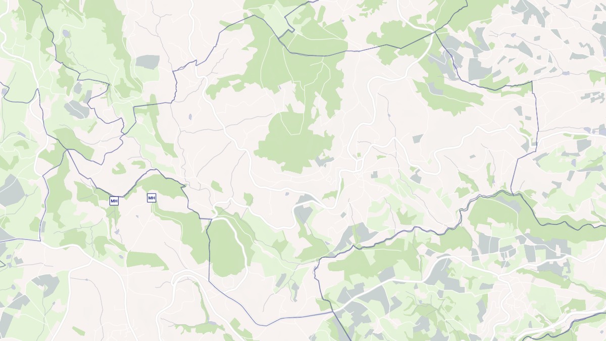 Aperçu cartographique de Brullioles, centré sur la commune