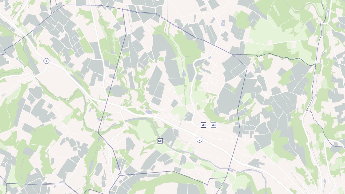 Aperçu cartographique de Chessy, centré sur la commune