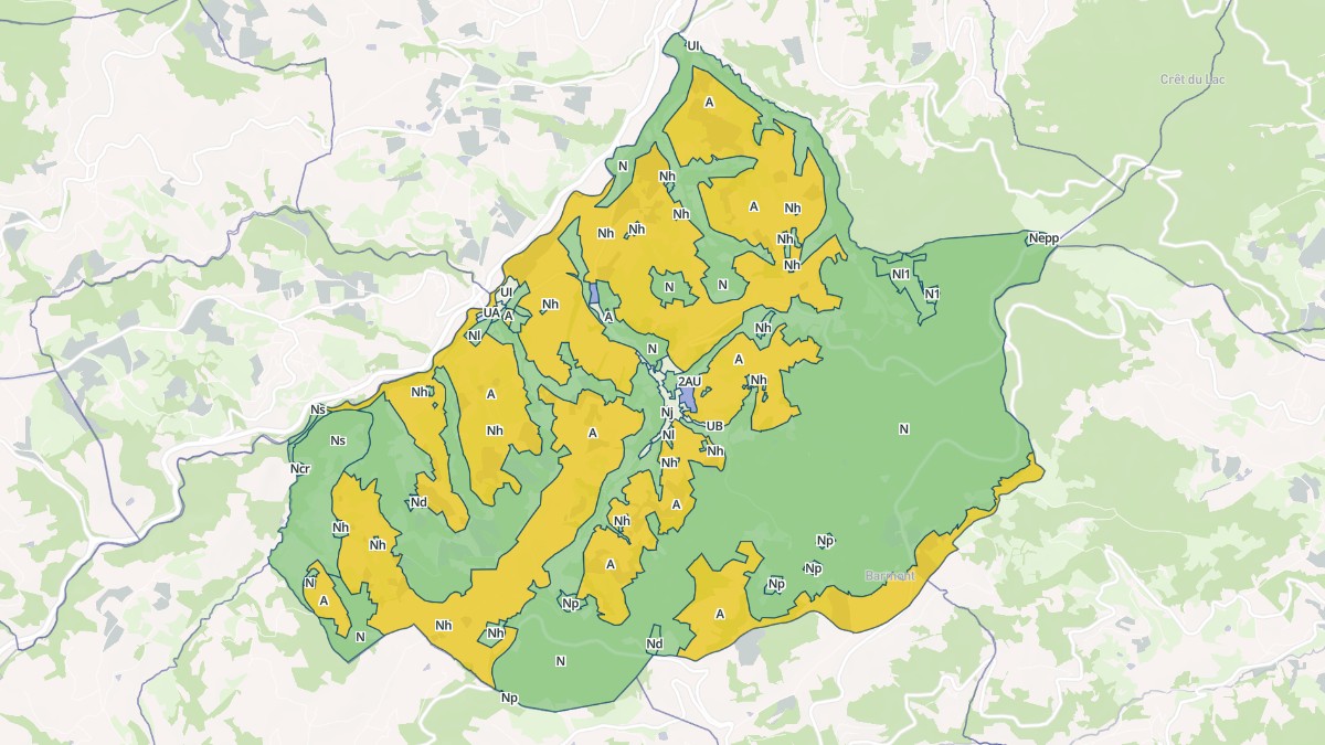 Aperçu cartographique de Courzieu, centré sur la commune