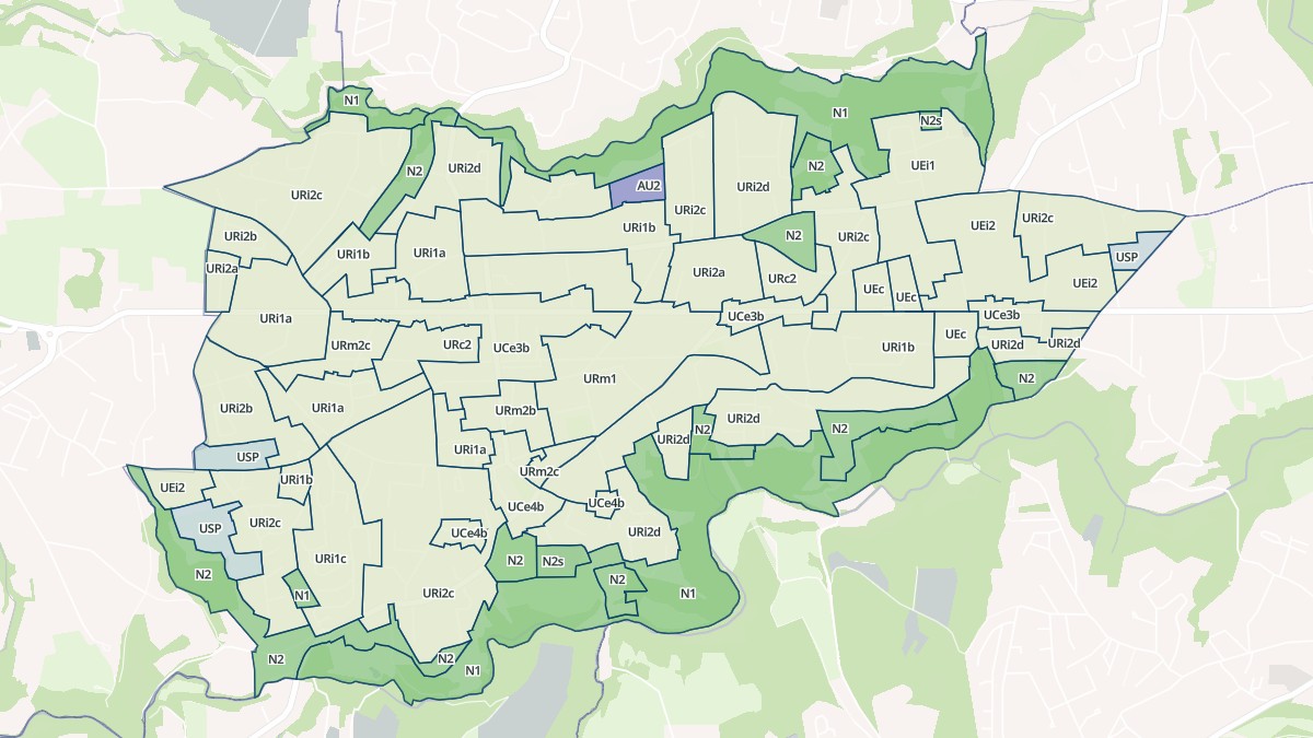Aperçu cartographique de Craponne, centré sur la commune