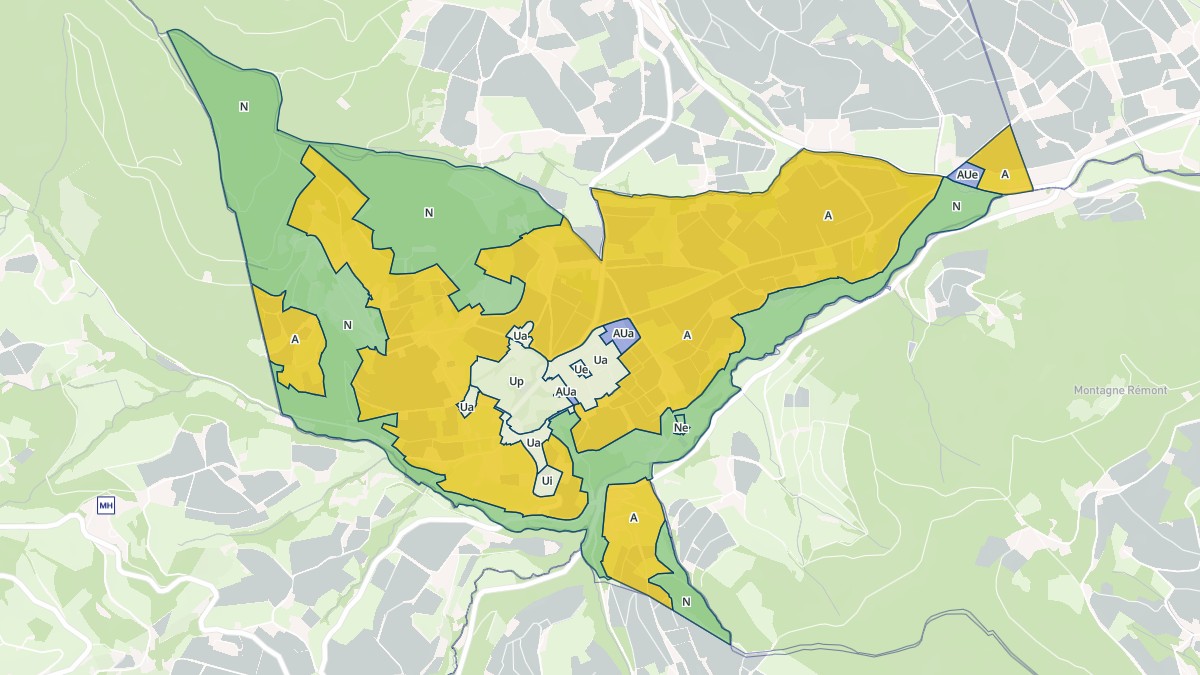 Aperçu cartographique de Émeringes, centré sur la commune
