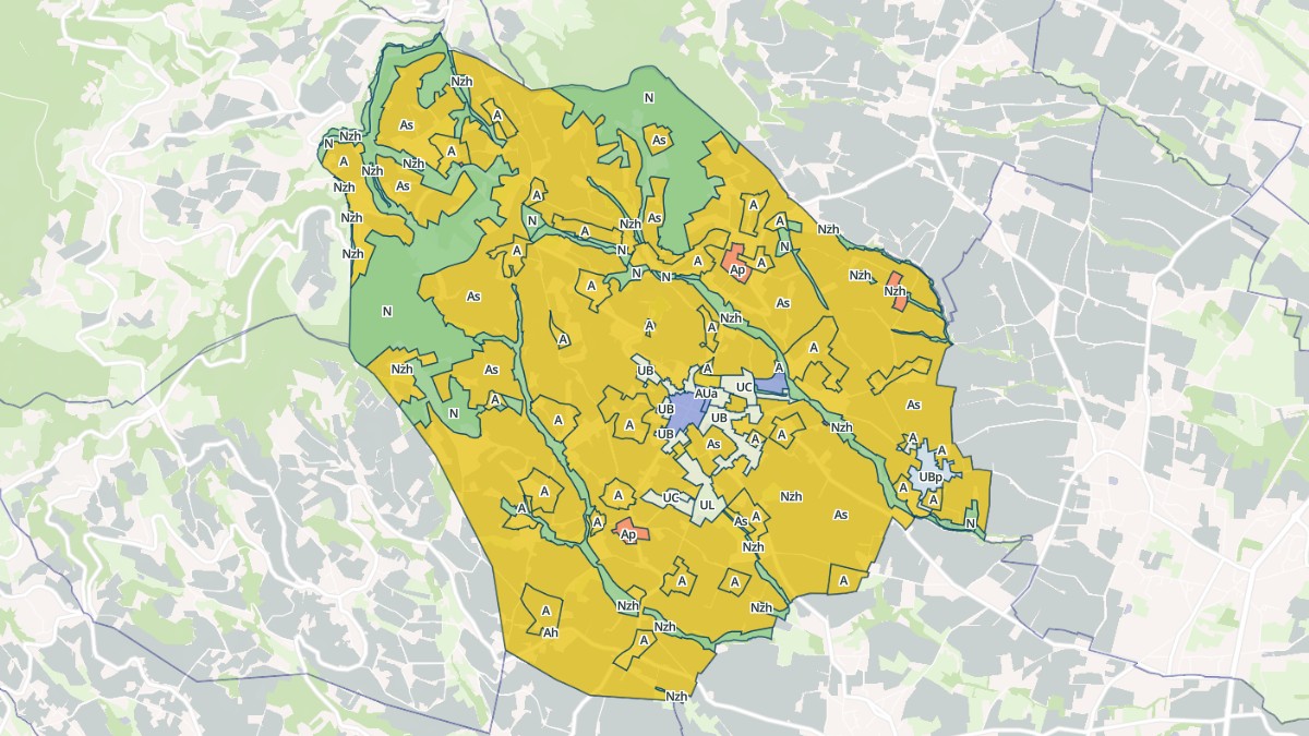 Aperçu cartographique de Fleurie, centré sur la commune