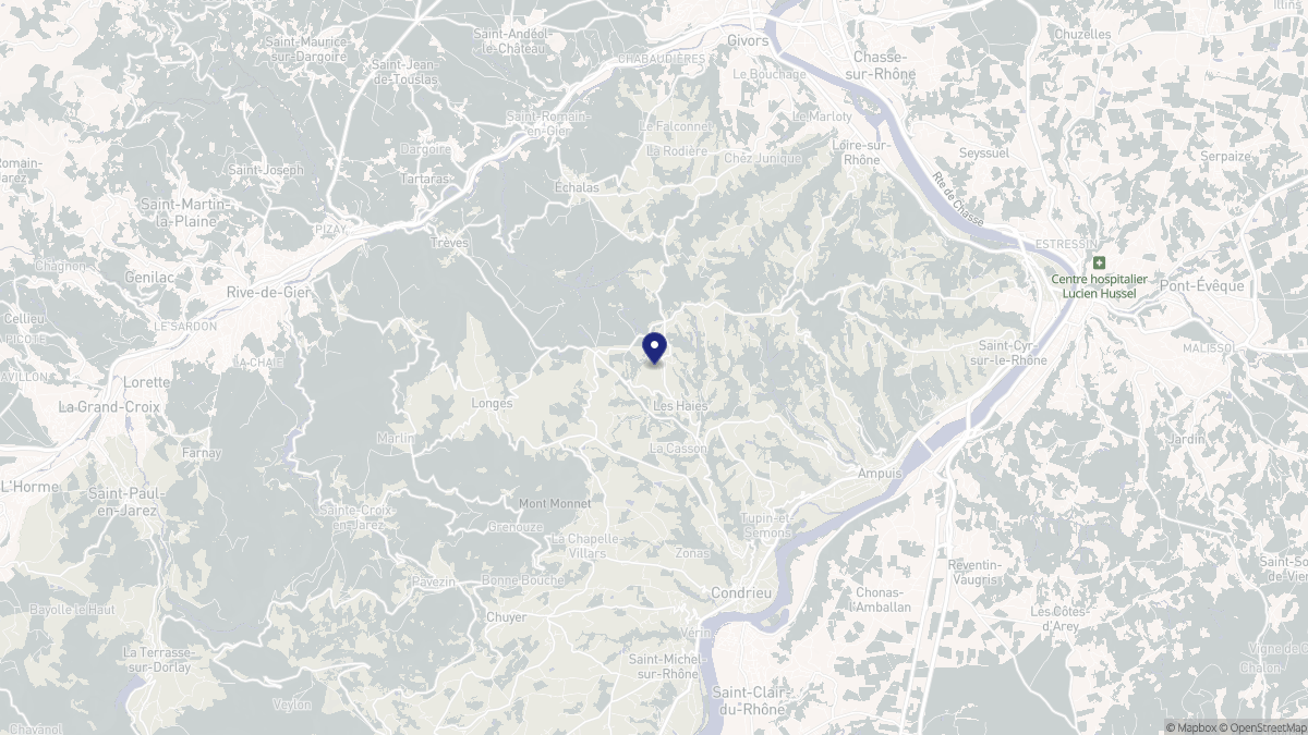 Aperçu cartographique de Les Haies, centré sur la commune