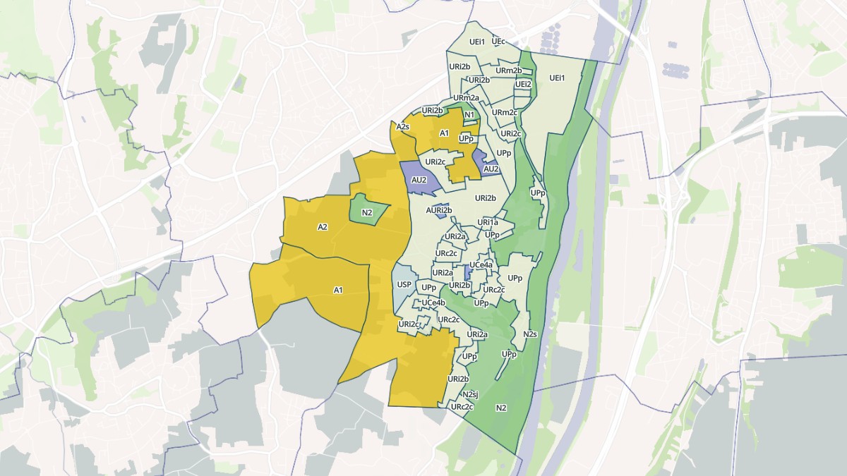 Aperçu cartographique de Irigny, centré sur la commune