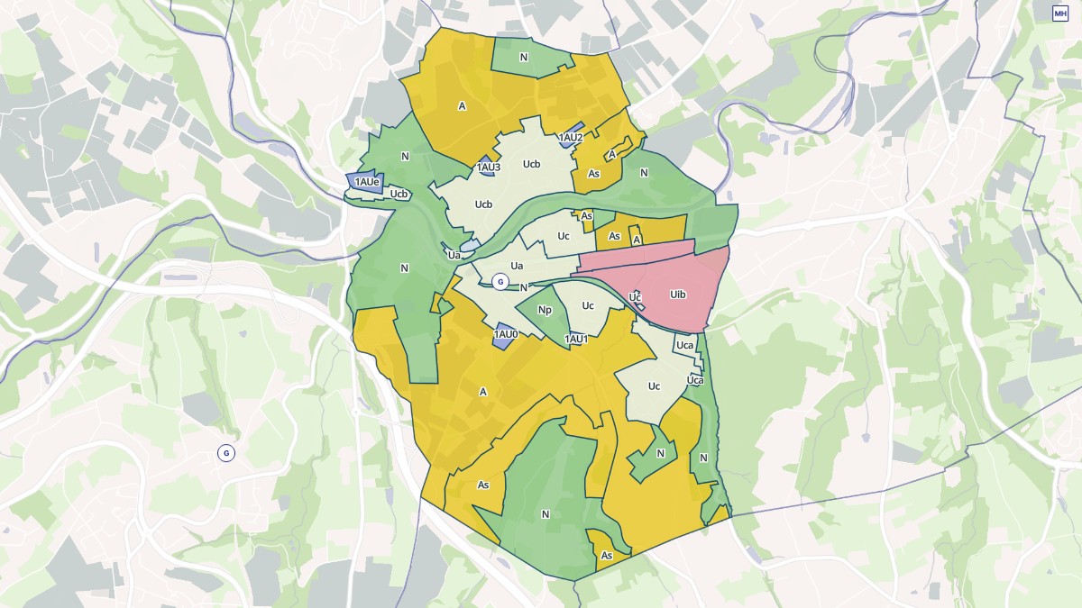 Aperçu cartographique de Lozanne, centré sur la commune