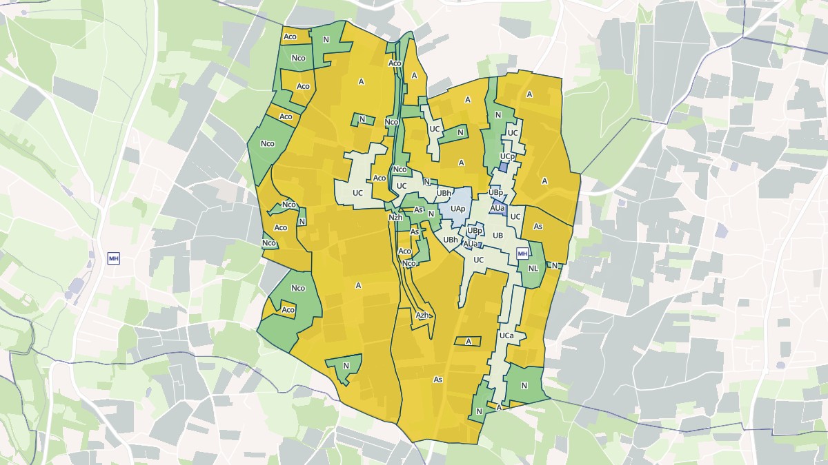 Aperçu cartographique de Marcy, centré sur la commune