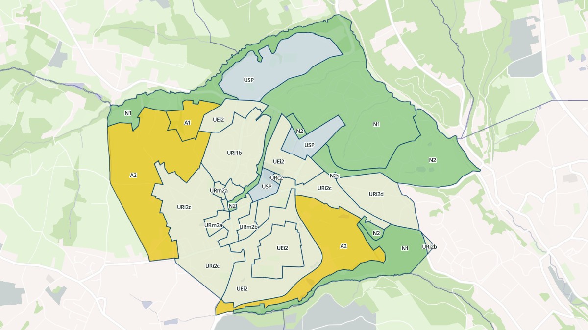 Aperçu cartographique de Marcy-l'Étoile, centré sur la commune