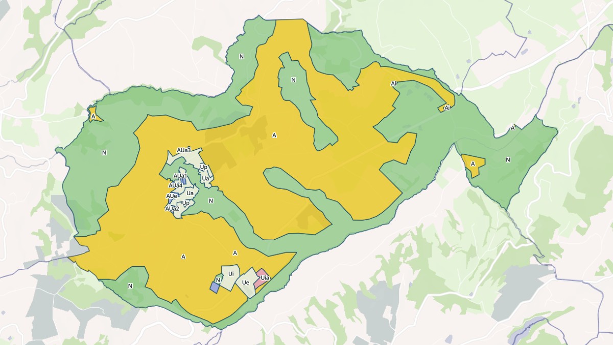 Aperçu cartographique de Meys, centré sur la commune