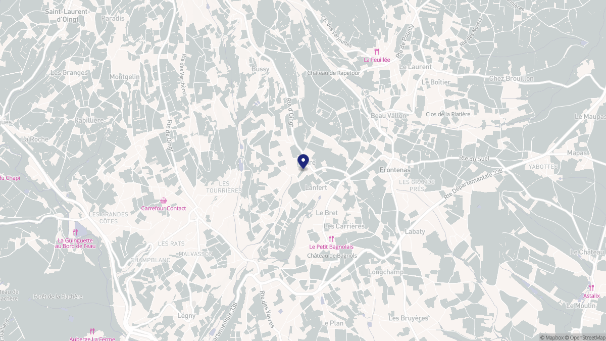 Aperçu cartographique de Moiré, centré sur la commune