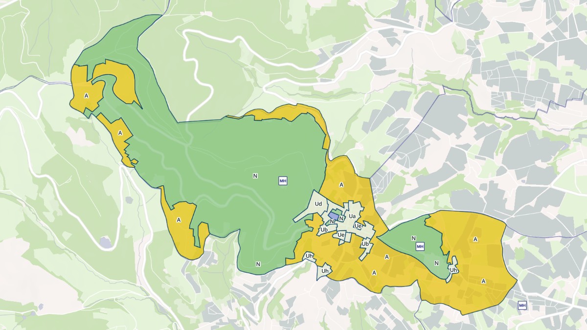 Aperçu cartographique de Montmelas-Saint-Sorlin, centré sur la commune