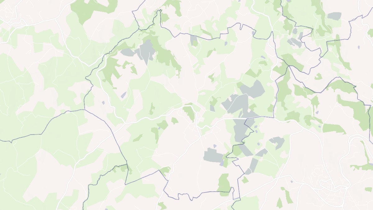 Aperçu cartographique de Saint-Clément-les-Places, centré sur la commune