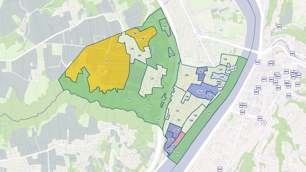 Aperçu cartographique de Sainte-Colombe, centré sur la commune