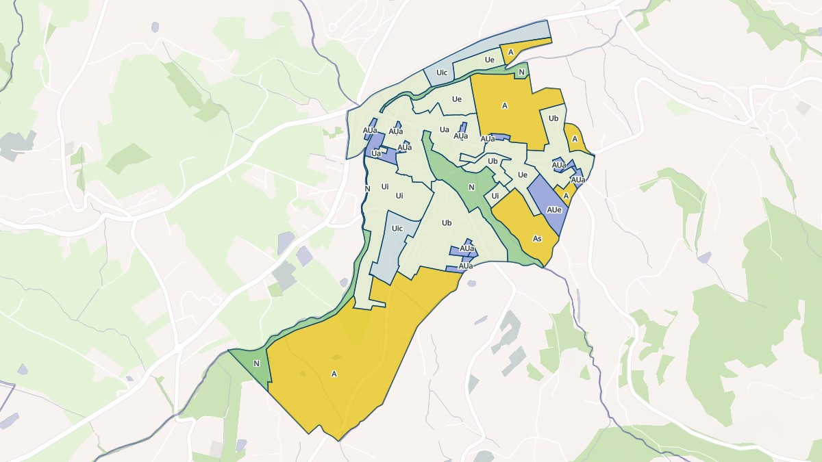 Aperçu cartographique de Sainte-Foy-l'Argentière, centré sur la commune