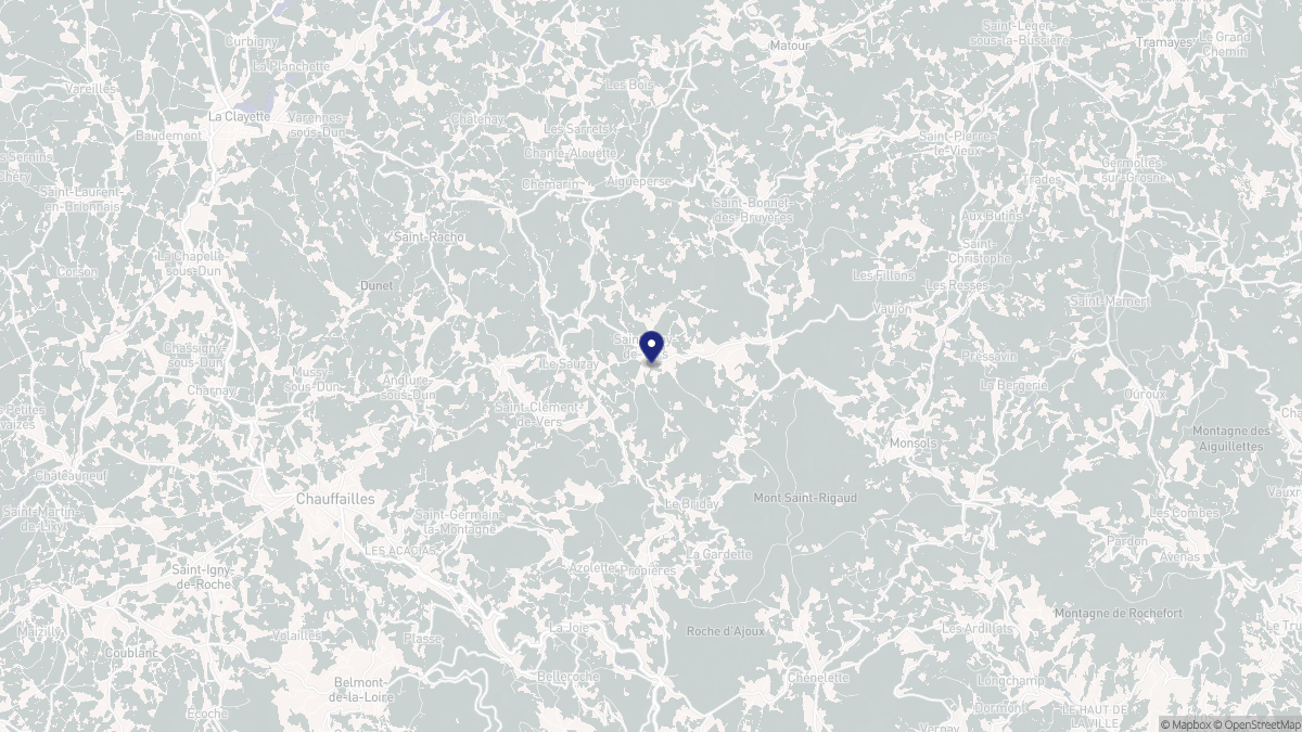Aperçu cartographique de Saint-Igny-de-Vers, centré sur la commune