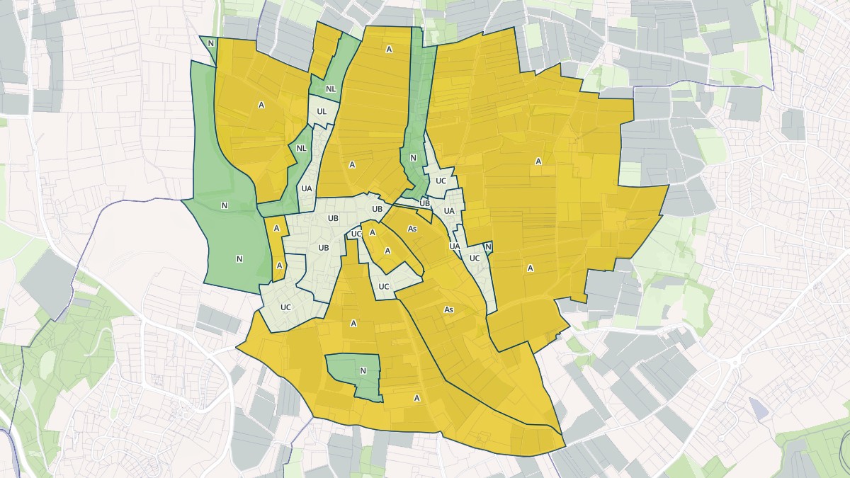 Aperçu cartographique de Saint-Jean-des-Vignes, centré sur la commune