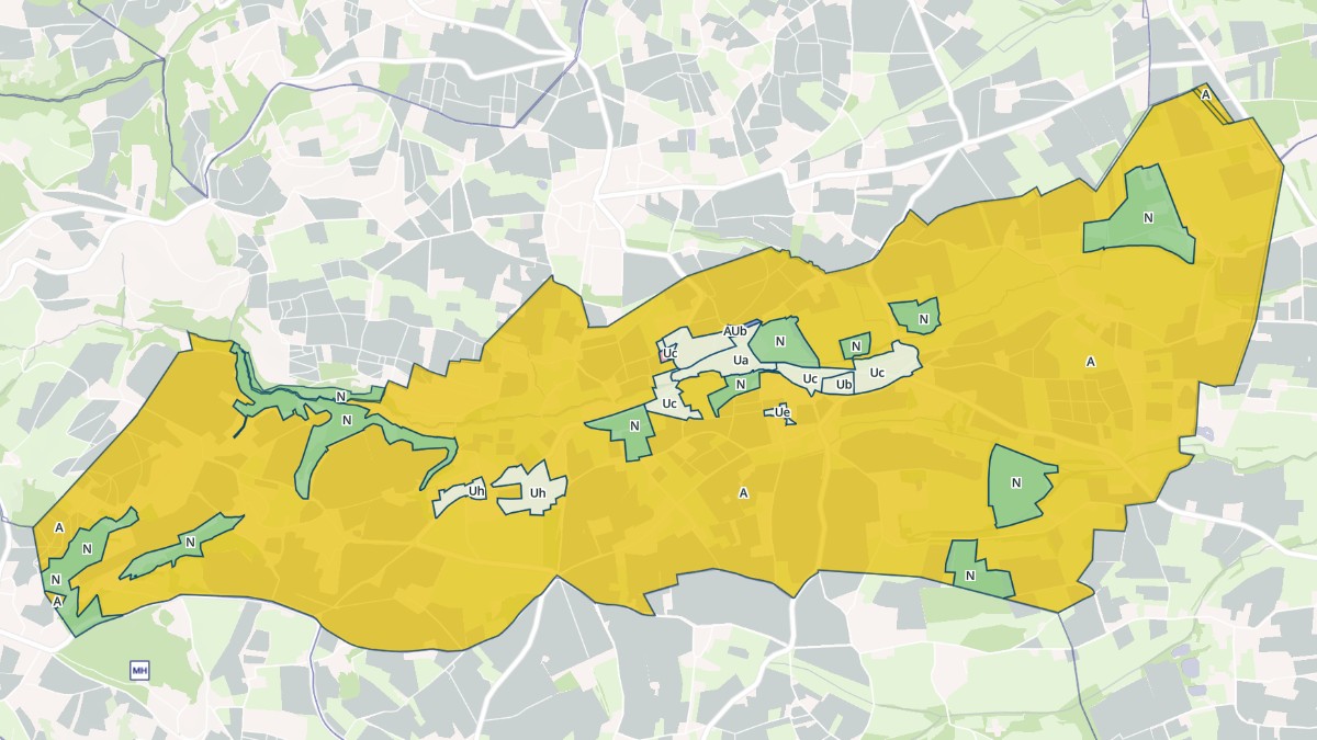 Aperçu cartographique de Saint-Julien, centré sur la commune