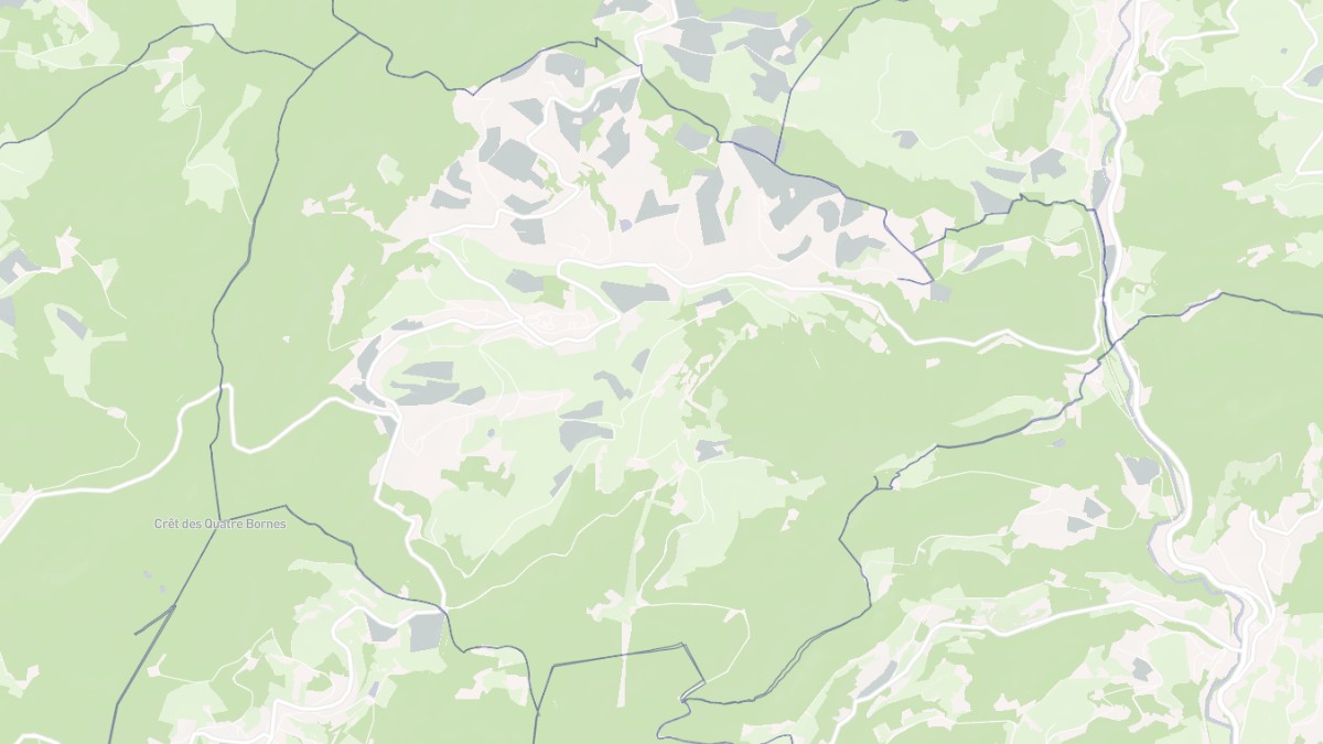 Aperçu cartographique de Saint-Just-d'Avray, centré sur la commune