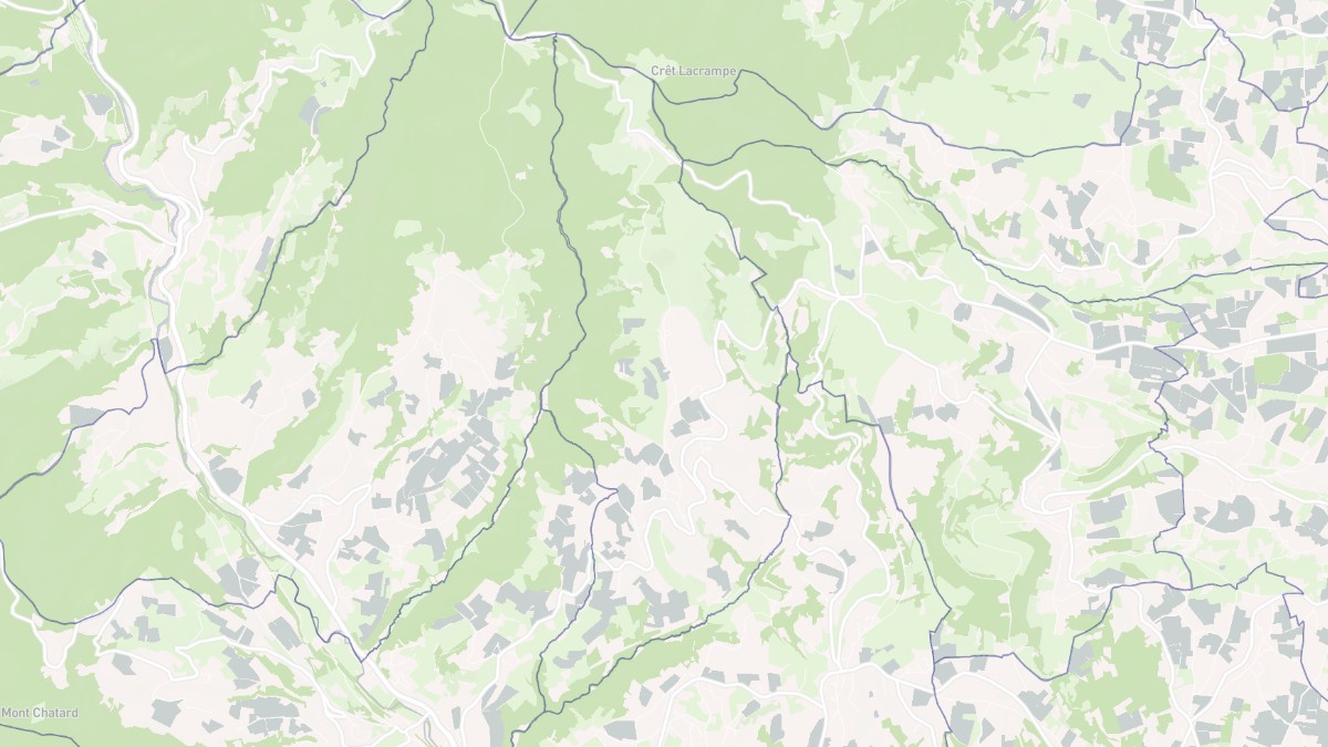 Aperçu cartographique de Sainte-Paule, centré sur la commune