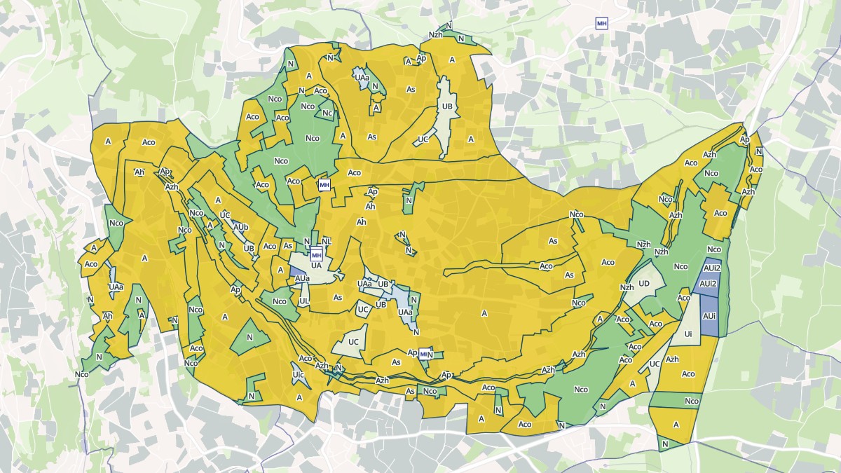 Aperçu cartographique de Theizé, centré sur la commune