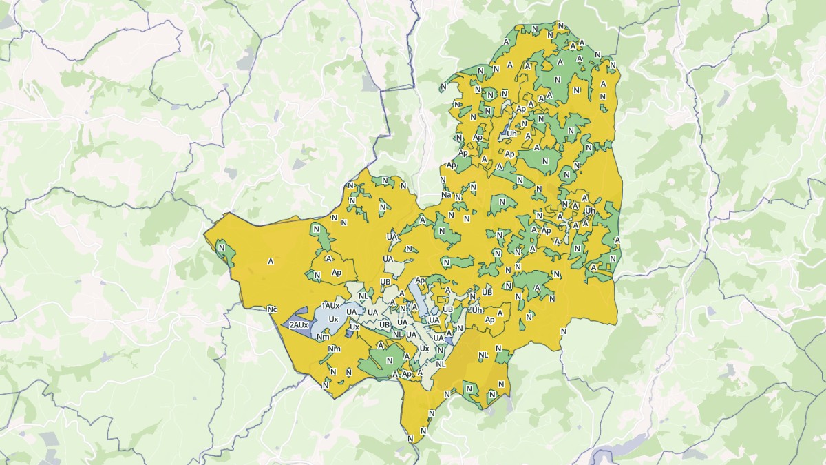 Aperçu cartographique de Thizy-les-Bourgs, centré sur la commune