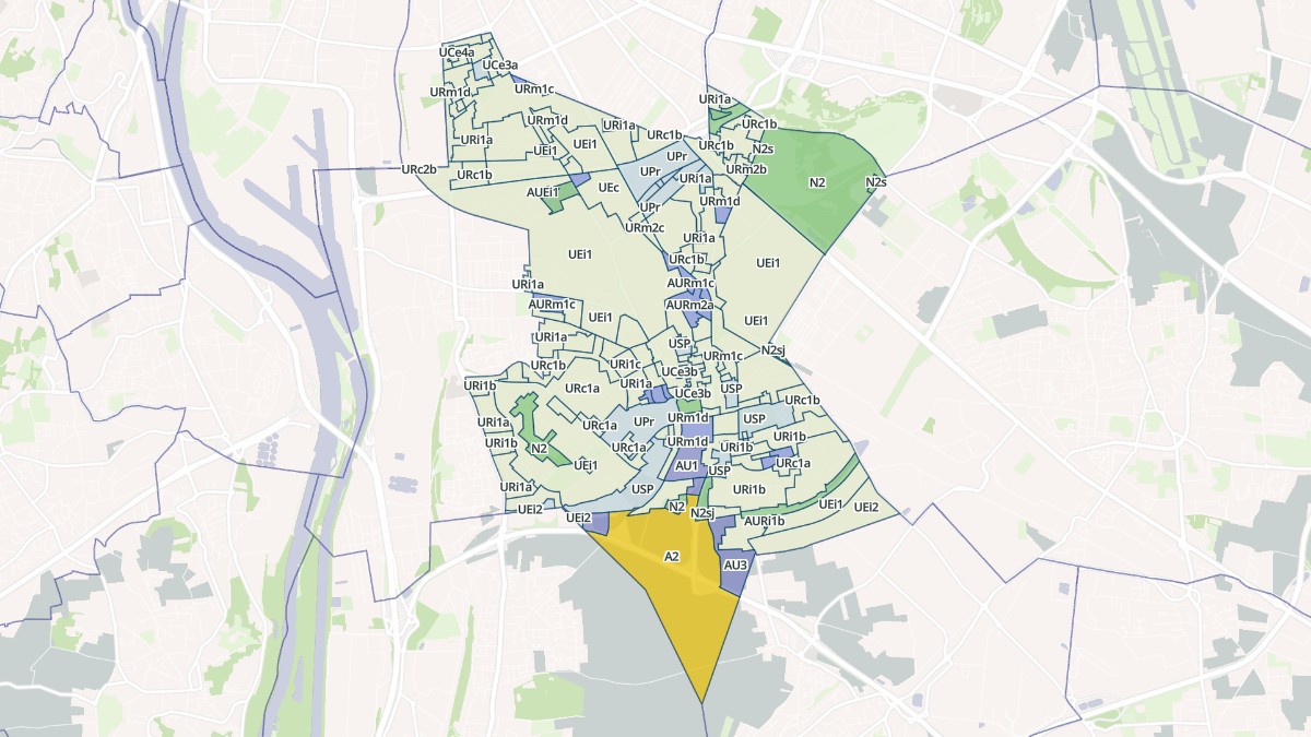 Aperçu cartographique de Vénissieux, centré sur la commune