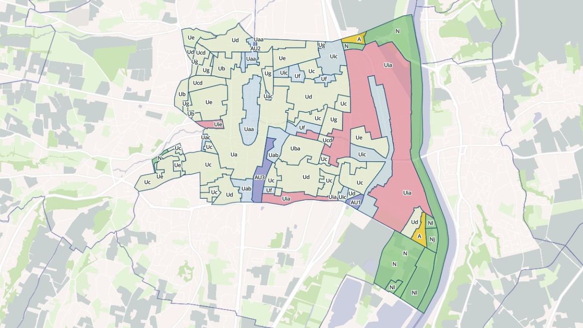 Aperçu cartographique de Villefranche-sur-Saône, centré sur la commune