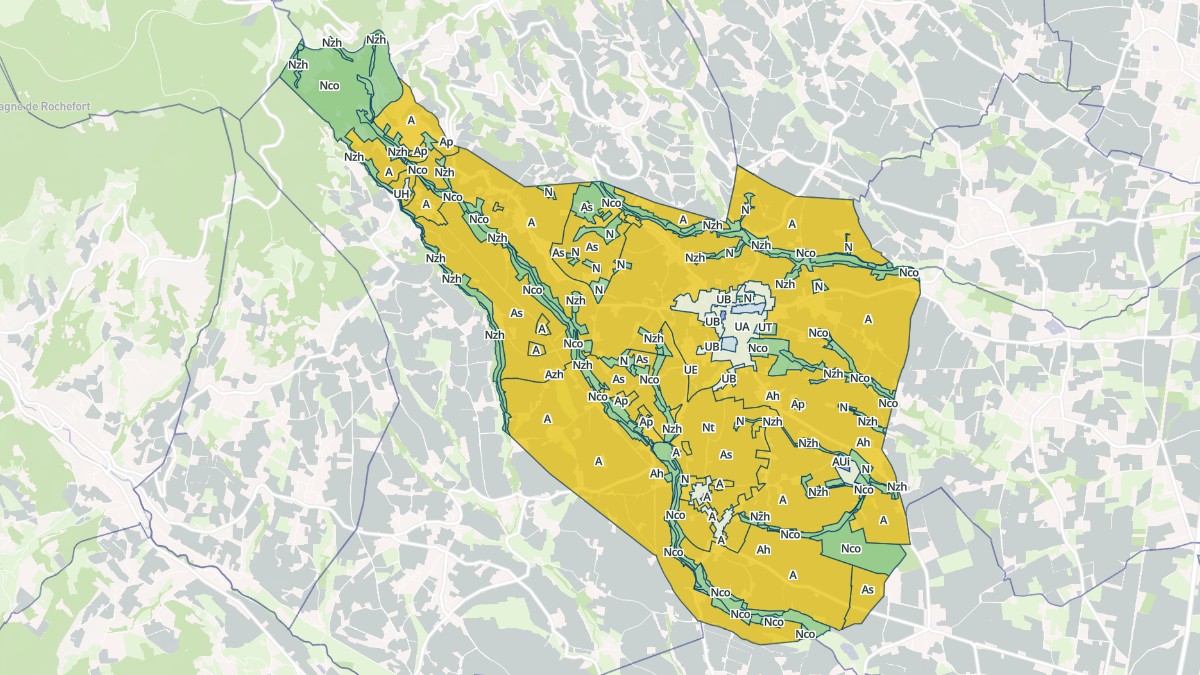 Aperçu cartographique de Villié-Morgon, centré sur la commune