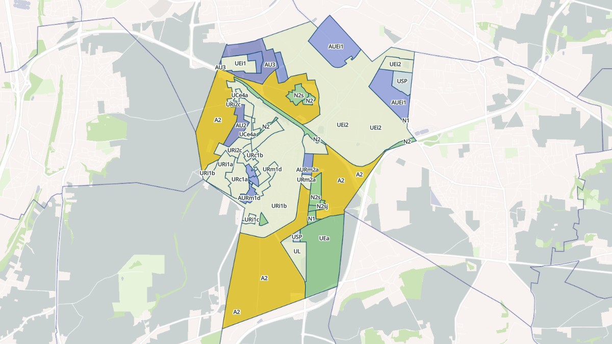 Aperçu cartographique de Corbas, centré sur la commune