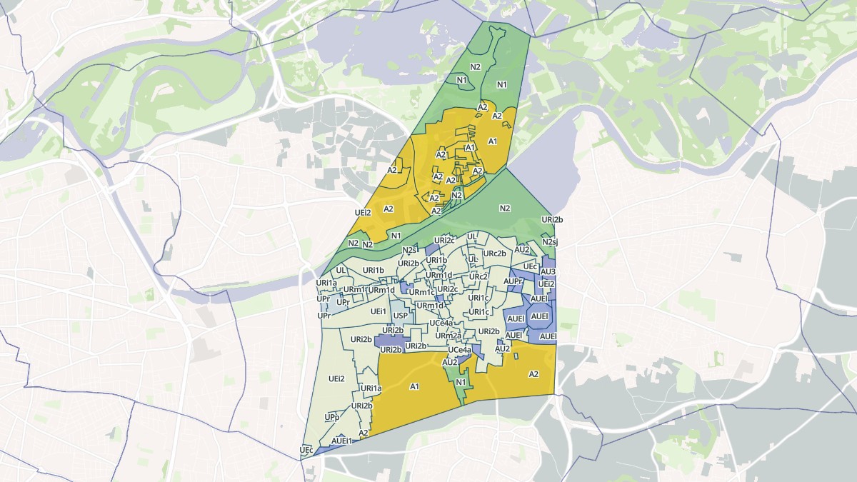 Aperçu cartographique de Décines-Charpieu, centré sur la commune