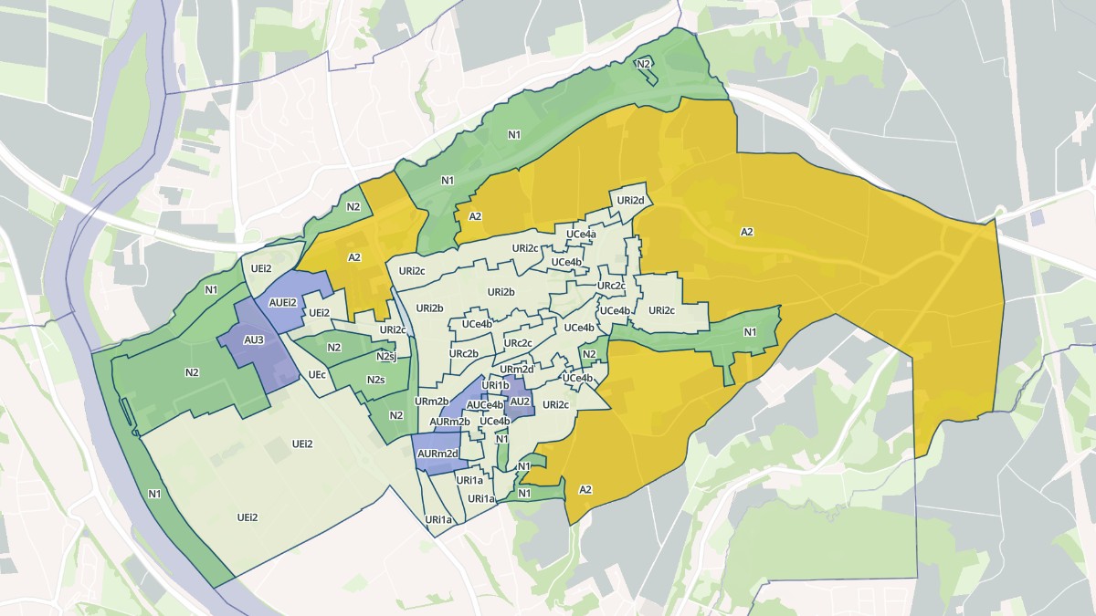 Aperçu cartographique de Genay, centré sur la commune