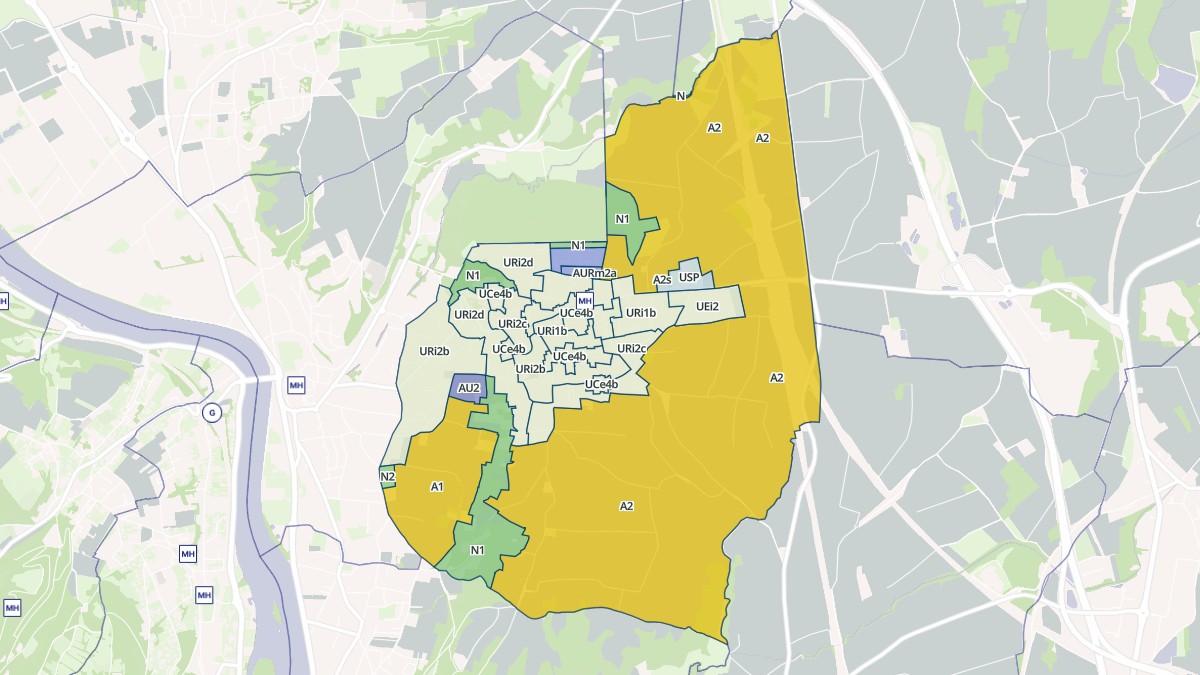 Aperçu cartographique de Montanay, centré sur la commune