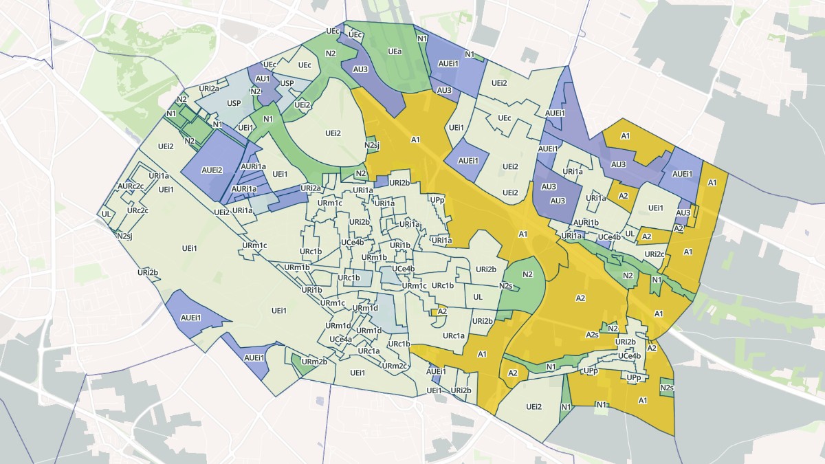 Aperçu cartographique de Saint-Priest, centré sur la commune